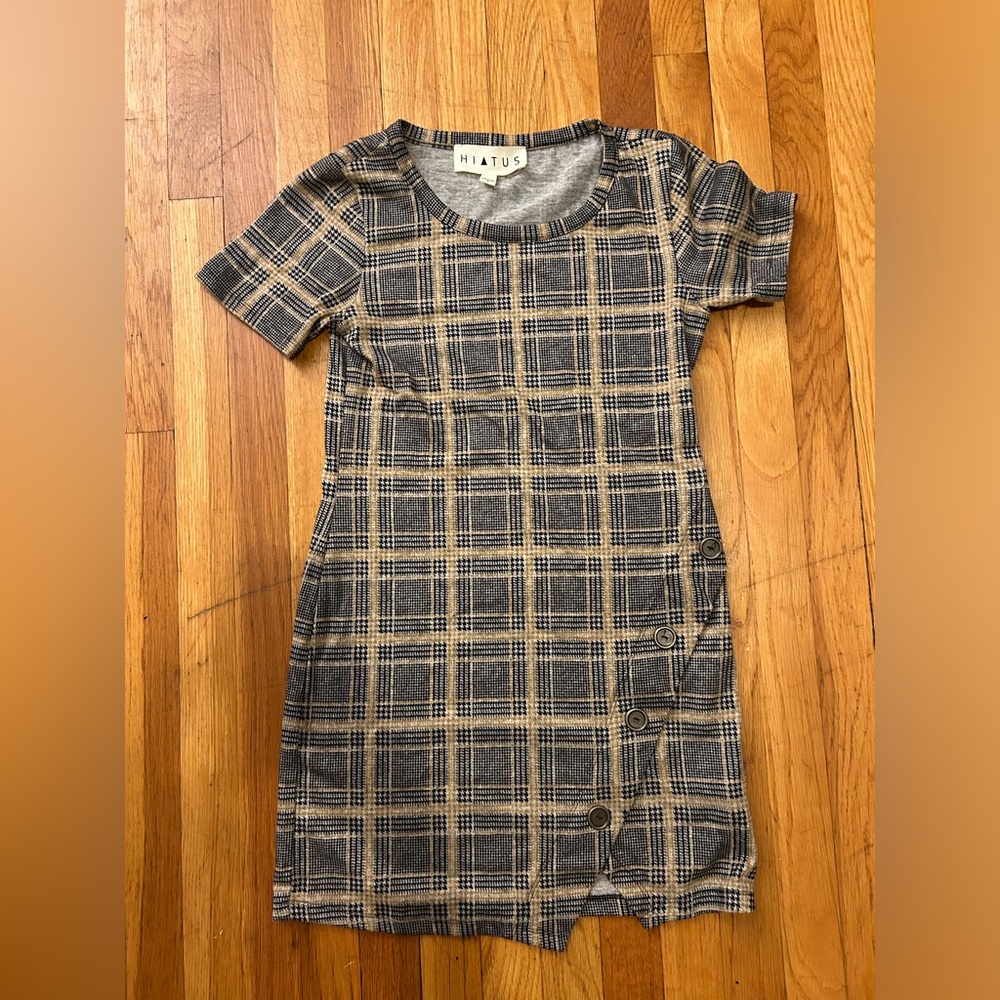 Plaid short dress
